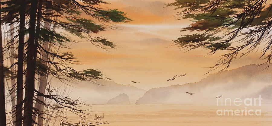 Misty Dawn Painting by James Williamson