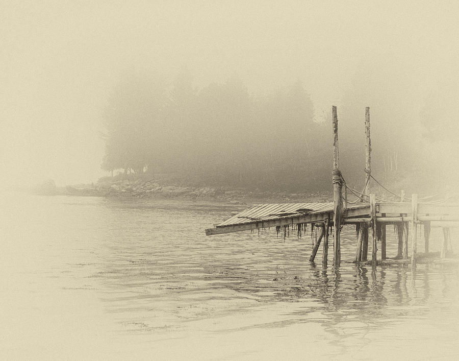 Gouldsboro Photograph - Misty Dock by James Ekstrom