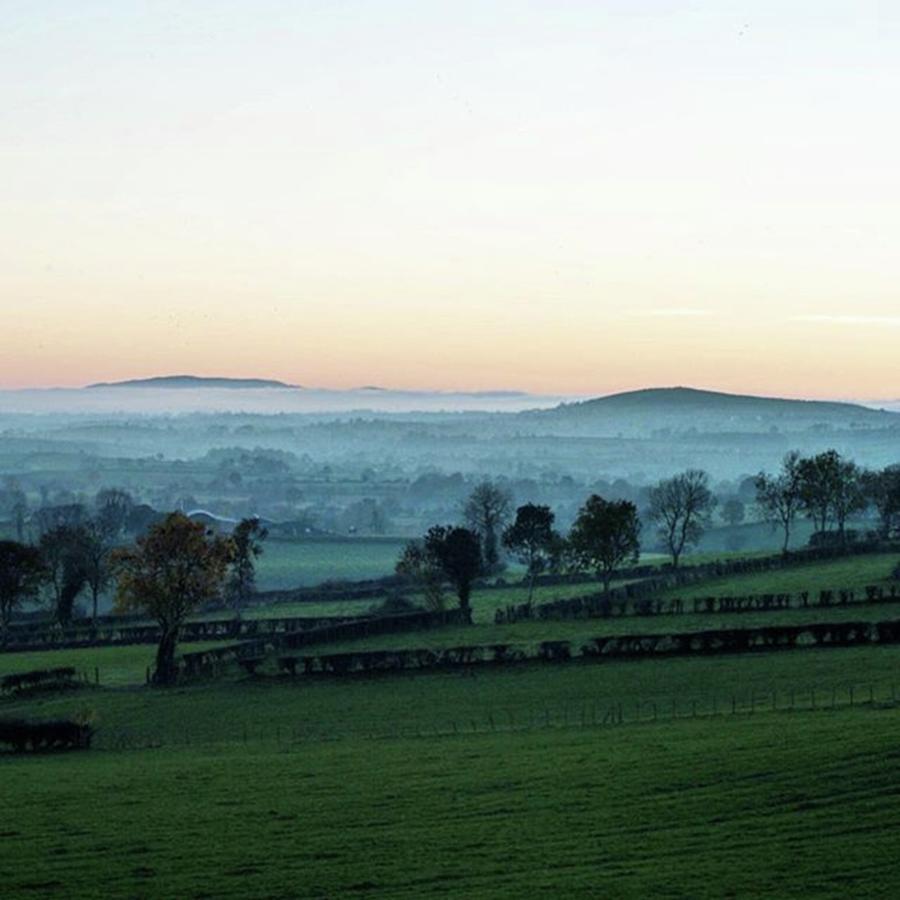 Misty Evening In The Countryside Photograph by Aleck Cartwright
