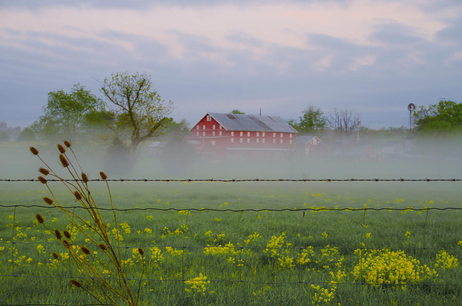 Misty Farm in Gettysburg Photograph by Bill Cannon