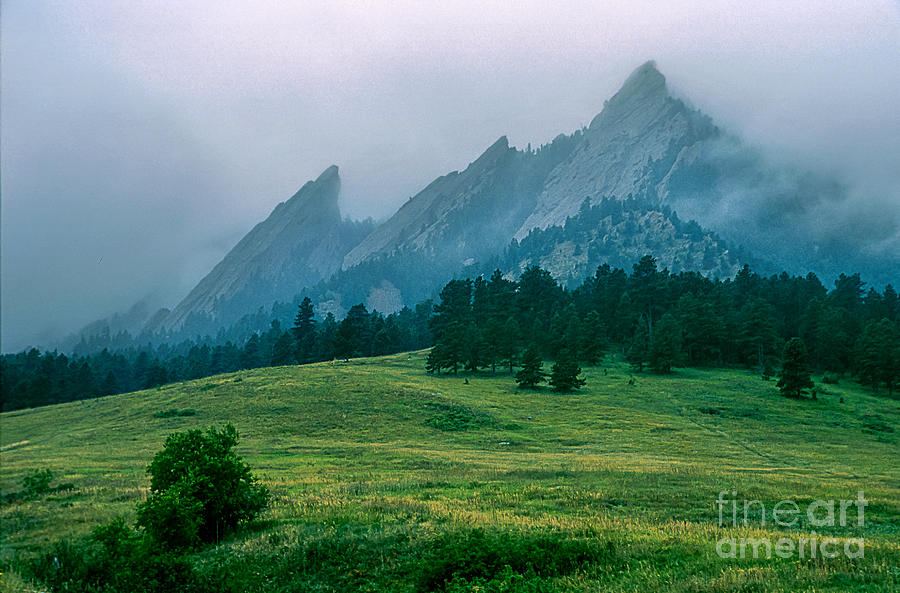 Misty Flatirons Photograph by Greg Summers