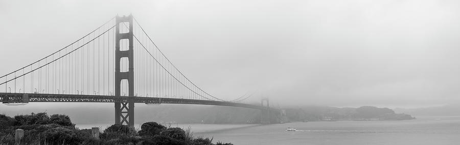 Misty Golden Gate Photograph by Maj Seda
