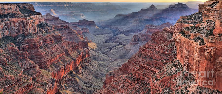 Misty Grand Canyon Panorama Photograph by Adam Jewell