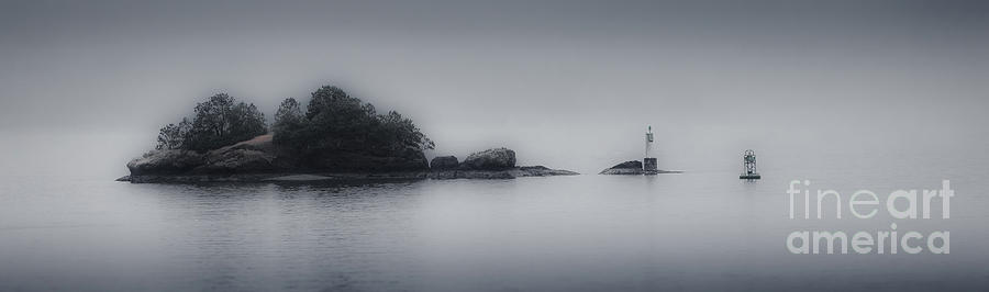 Misty Island Photograph by Jerry Fornarotto