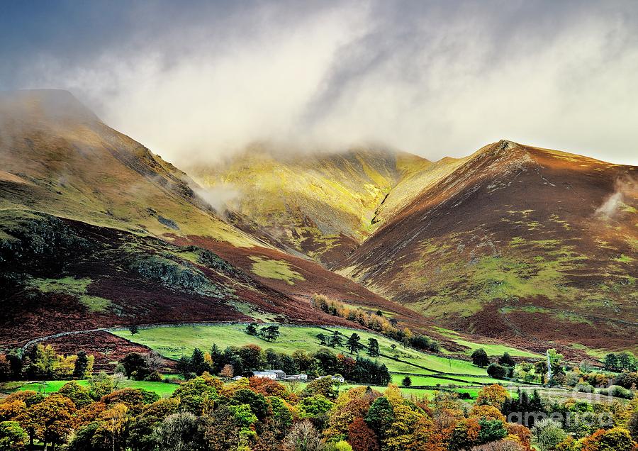 Misty Lake district Mountains Photograph by Martyn Arnold