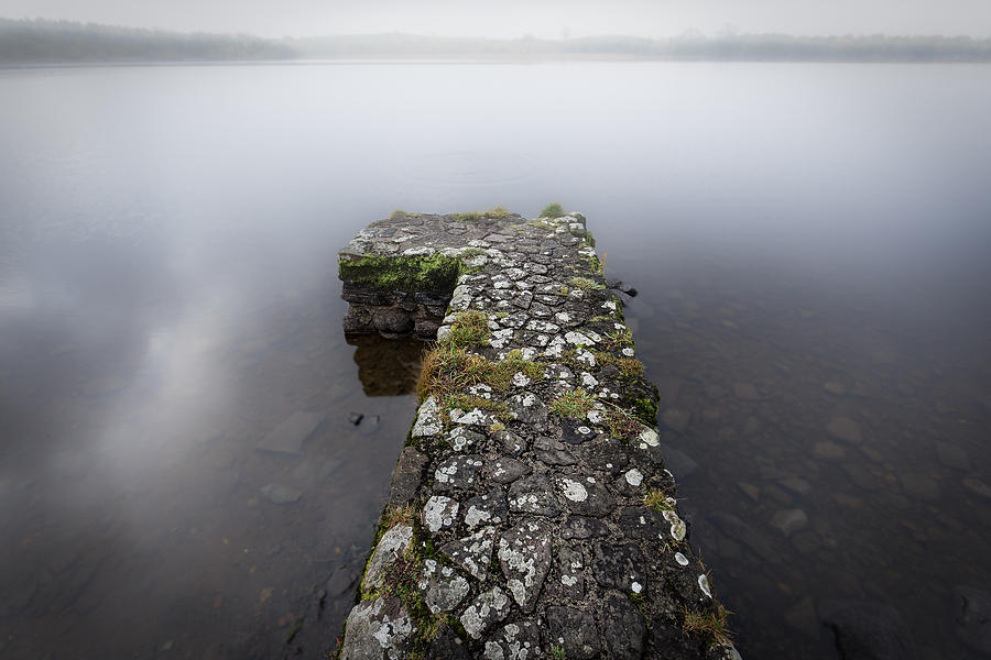 Misty Lough Erne Photograph by Nigel R Bell