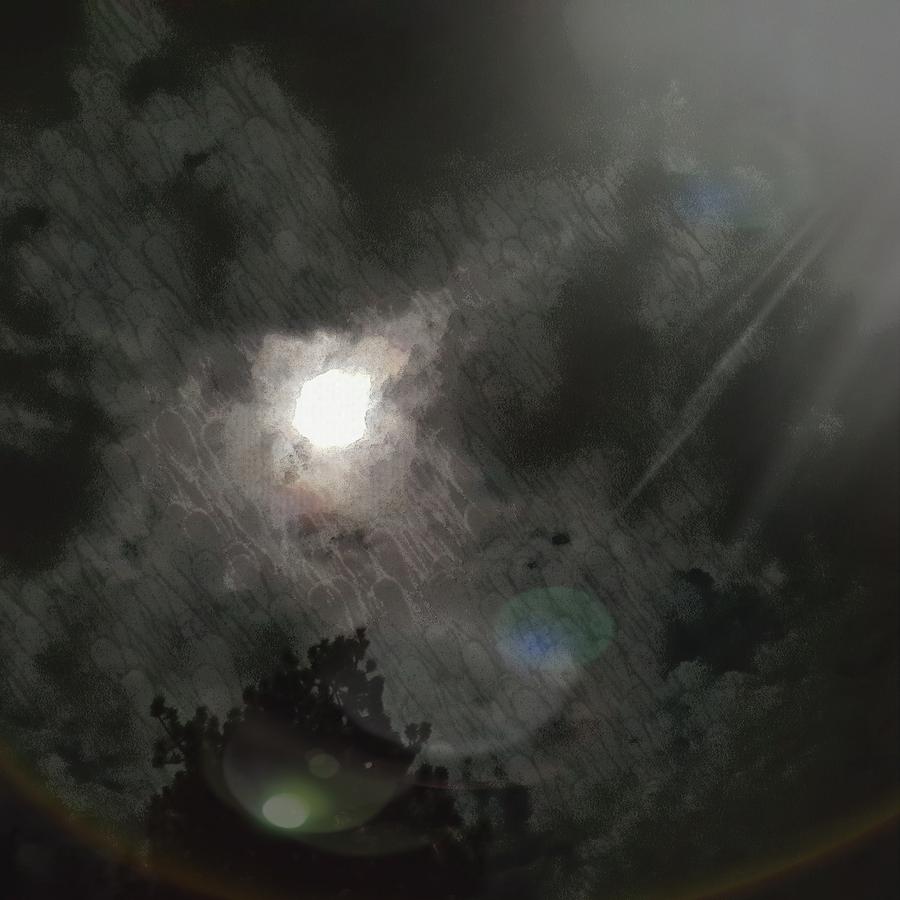 Shimmer Digital Art - Misty Lunar Shimmer by Kevin Humphrey