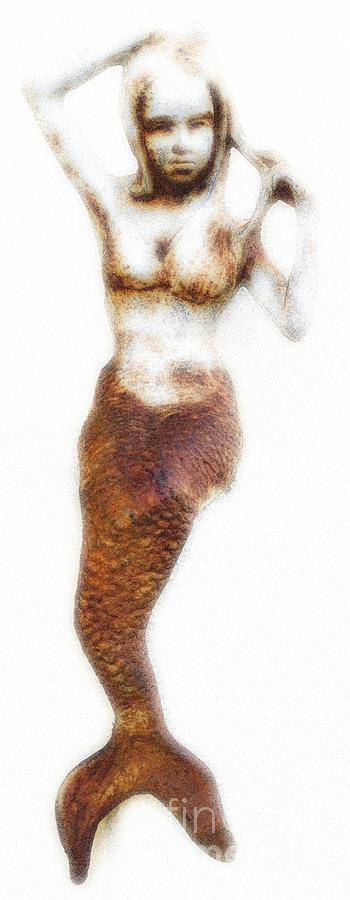 Fantasy Photograph - Misty Mermaid by Barbie Corbett-Newmin