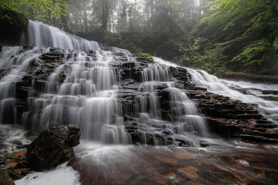 Misty Mohawk Falls Photograph by Lori Deiter