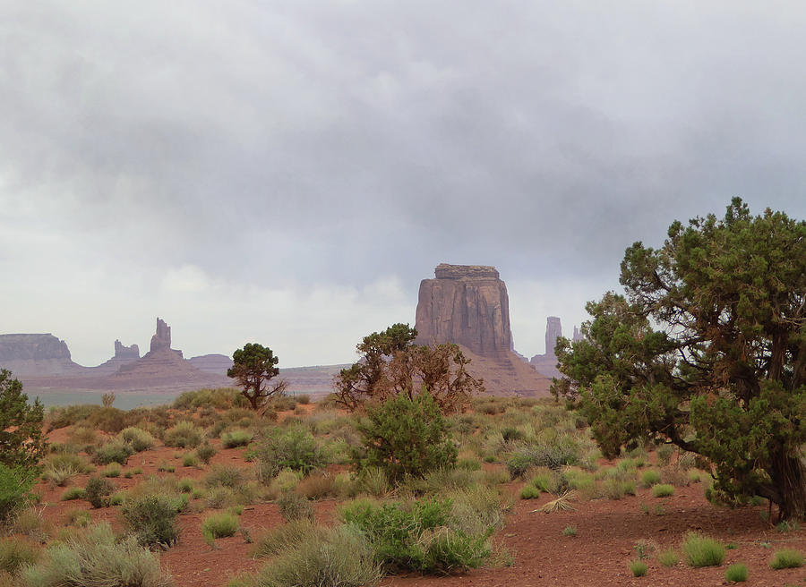 Misty Monument Valley Photograph by Gordon Beck