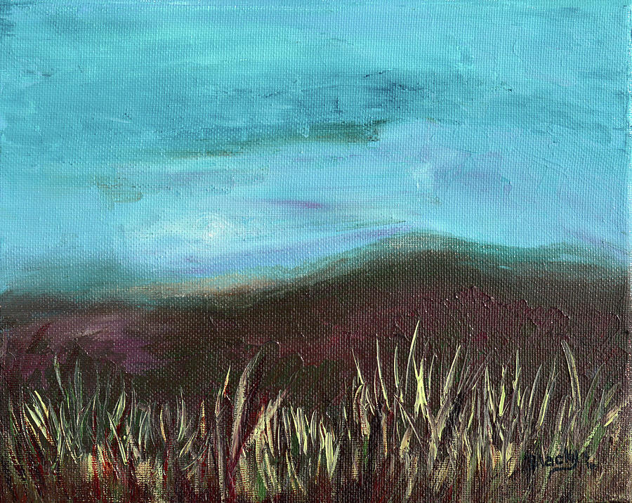 Misty Moors Painting by Donna Blackhall