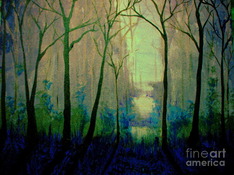 Misty Morning 2 Painting by Reed Novotny