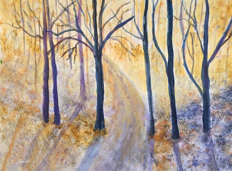 Misty Morning Painting by Anne Sands