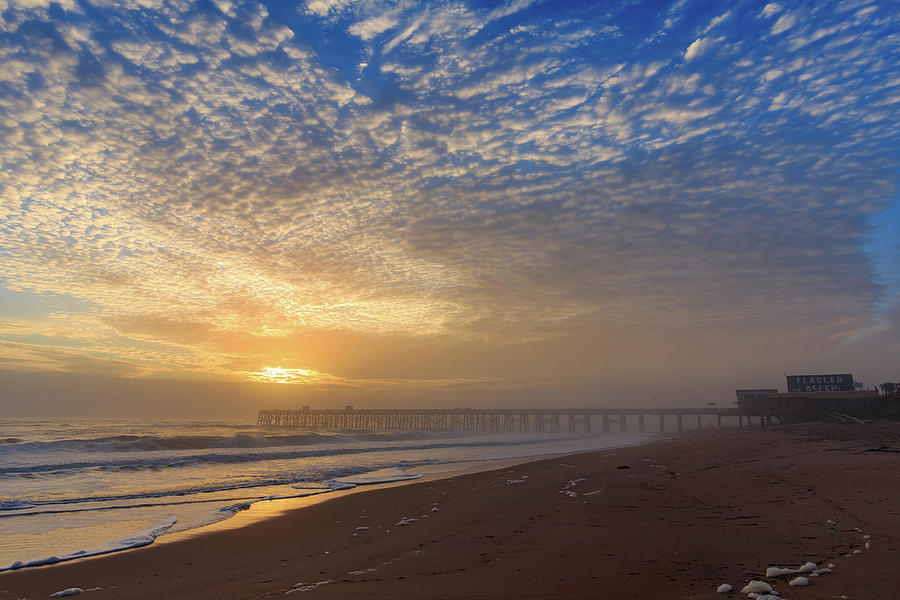 Misty Morning at Flagler Beach Photograph by Stefan Mazzola
