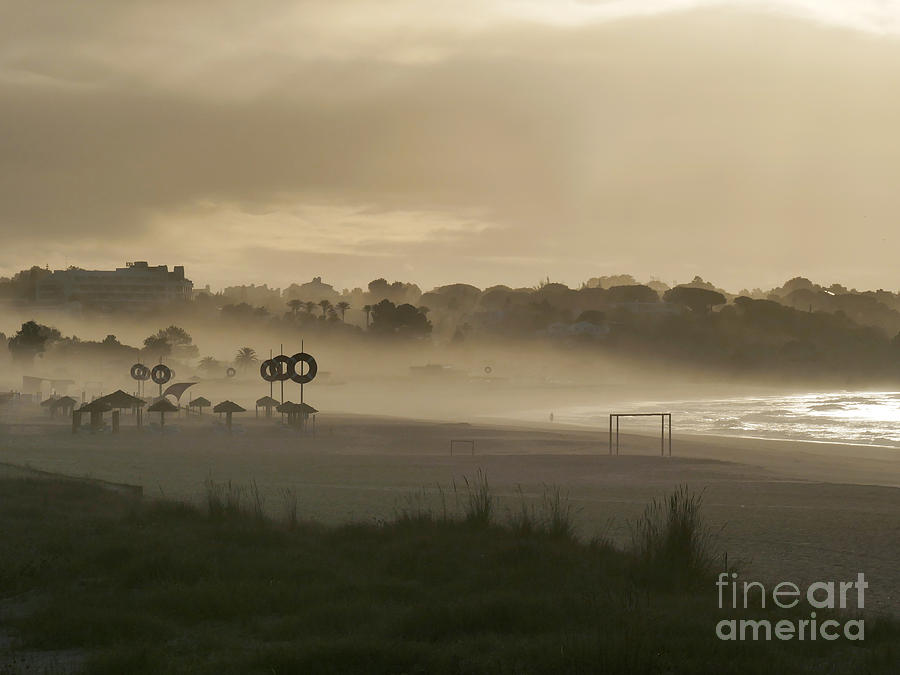 Algarve Photograph - Misty morning at the beach by Pauline Flesseman