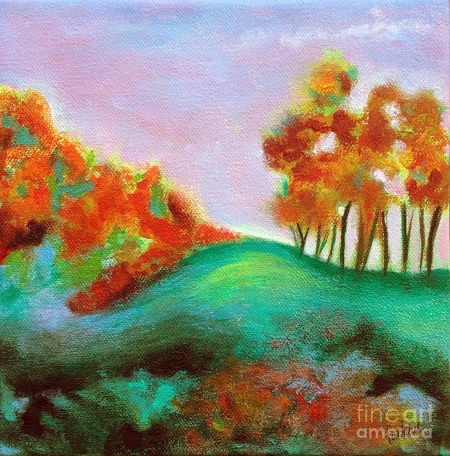 Misty Morning Painting by Elizabeth Fontaine-Barr