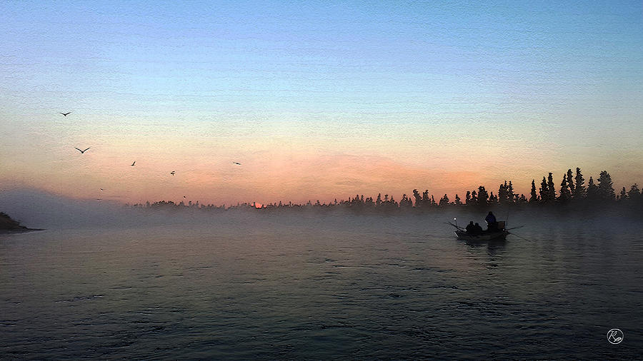 Misty Morning Fishing Photograph