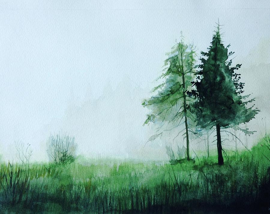 Misty morning Painting by George Jacob