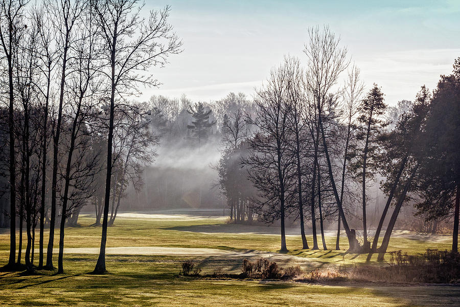 Misty Morning Golf Photograph