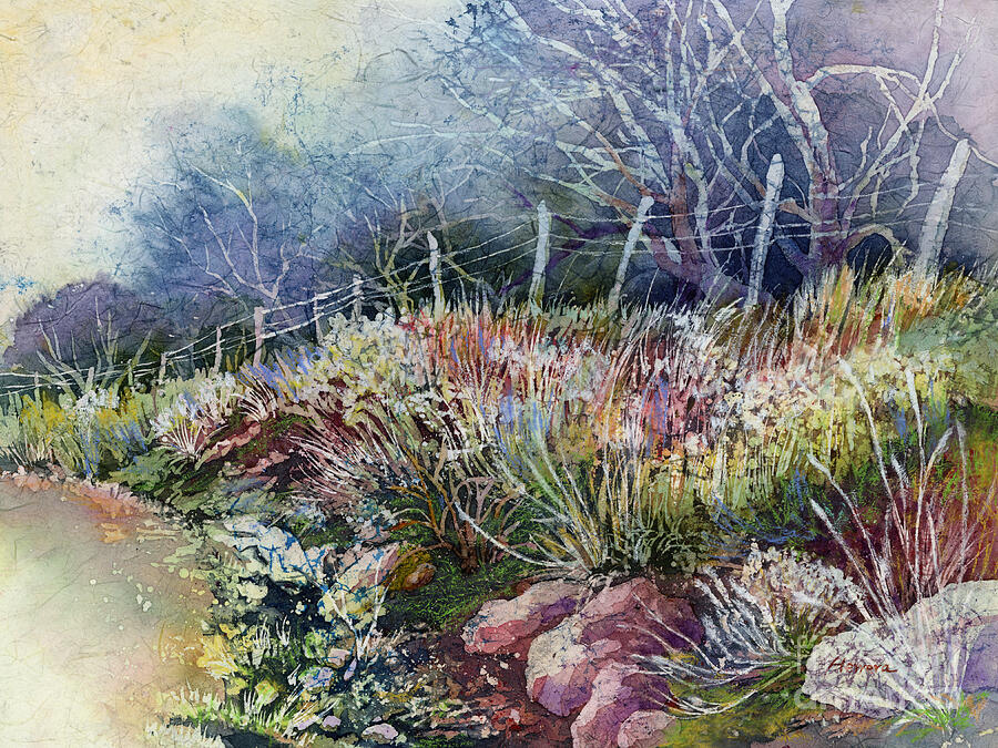 Landscape Painting - Misty Morning by Hailey E Herrera