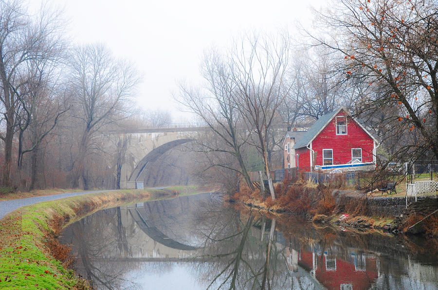 Misty Morning in Phoenixville Photograph by Bill Cannon
