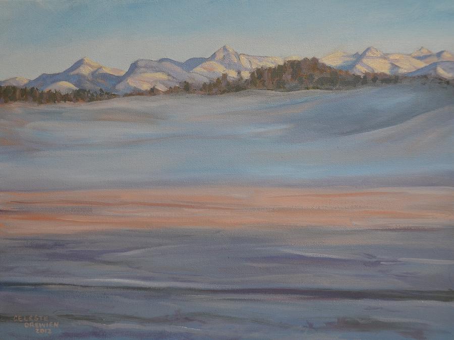 Misty Morning in the Mountains Painting by Celeste Drewien