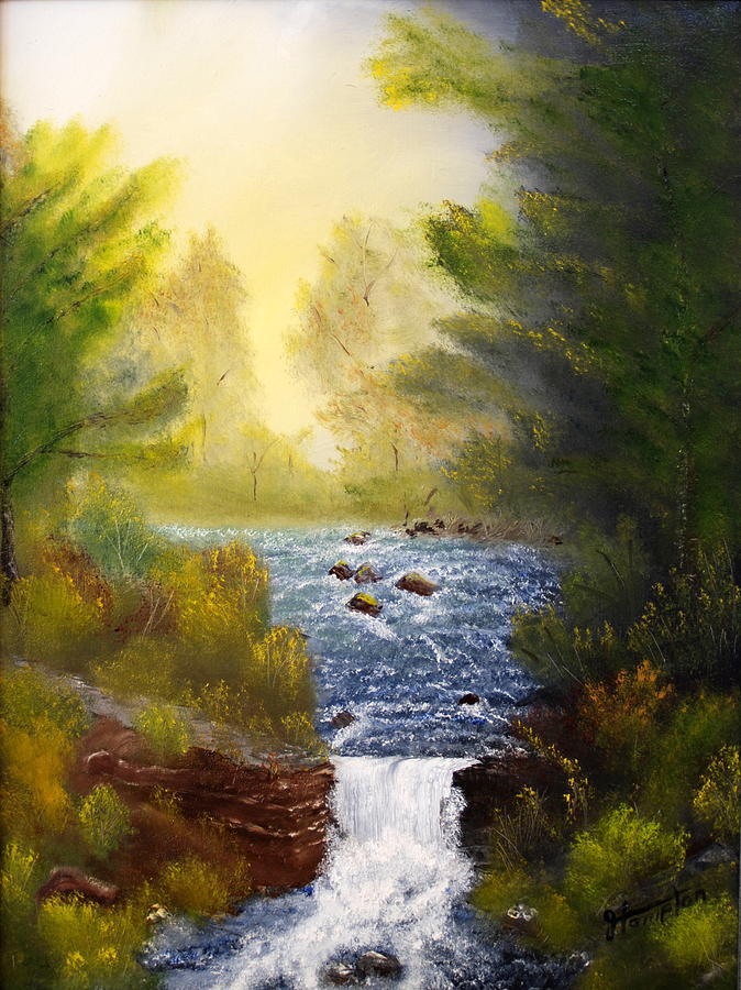 Misty Morning Painting by Jack Hampton - Fine Art America