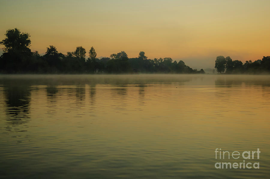 Misty Morning Lake Photograph by Paul Warburton