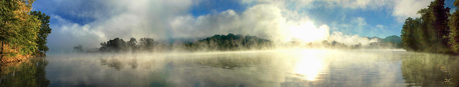 Misty Morning Lake Photograph by Sam Davis Johnson