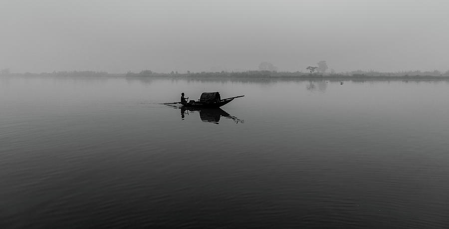 Misty Morning on The Lower Ganges Photograph by Chris Cousins