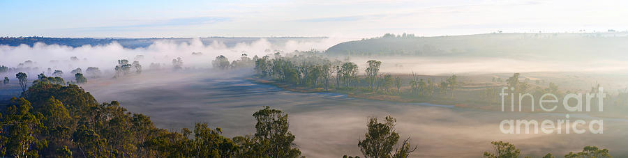 Misty Morning on the Murray Photograph by Bill  Robinson