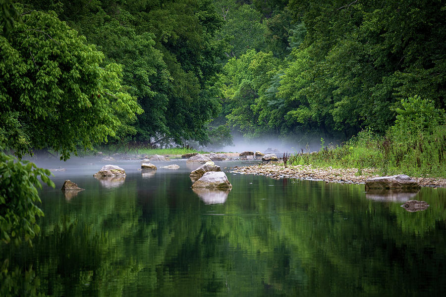 Misty Morning on the River Photograph by Allin Sorenson