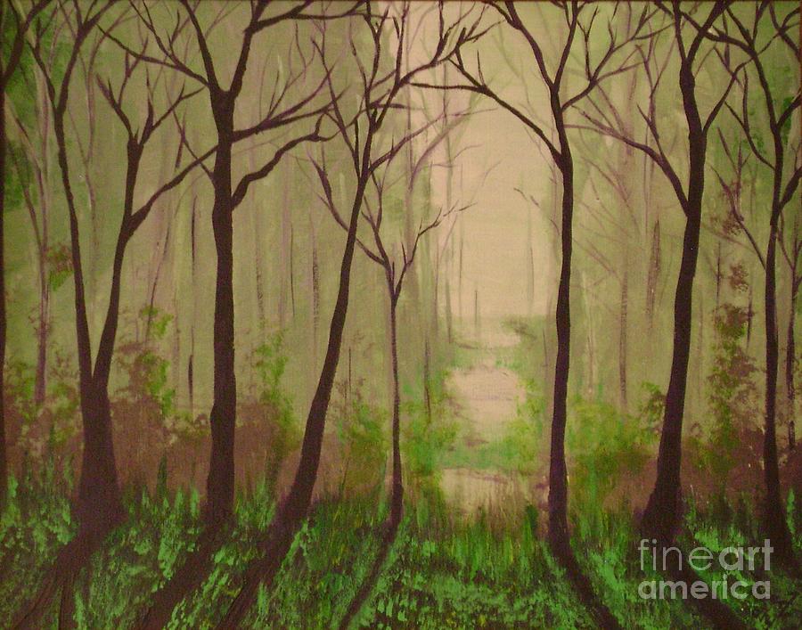 Misty Morning Painting by Reed Novotny