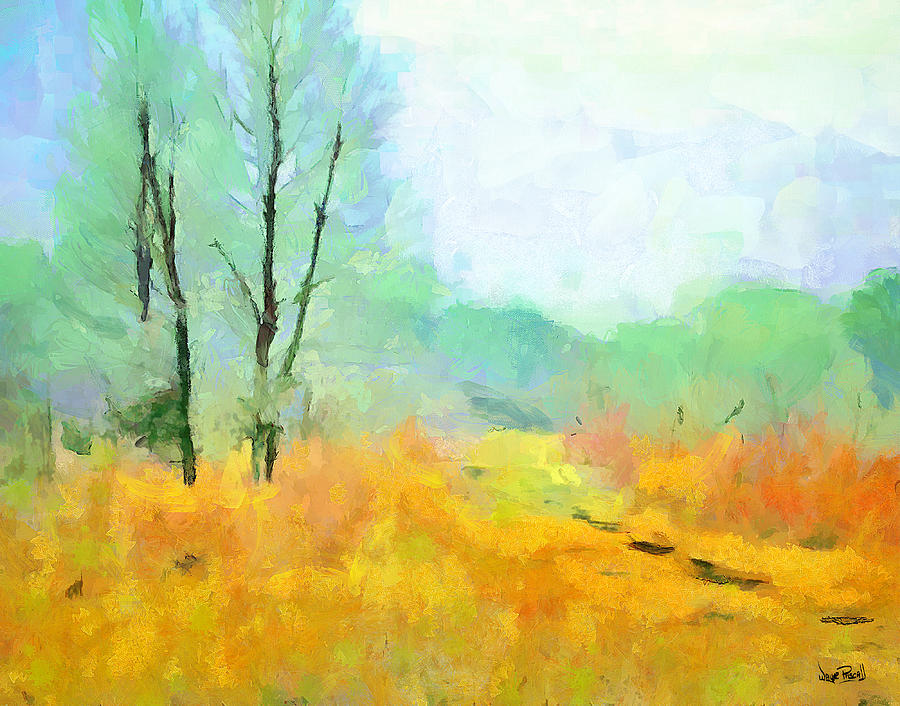 Misty Morning Painting by Wayne Pascall