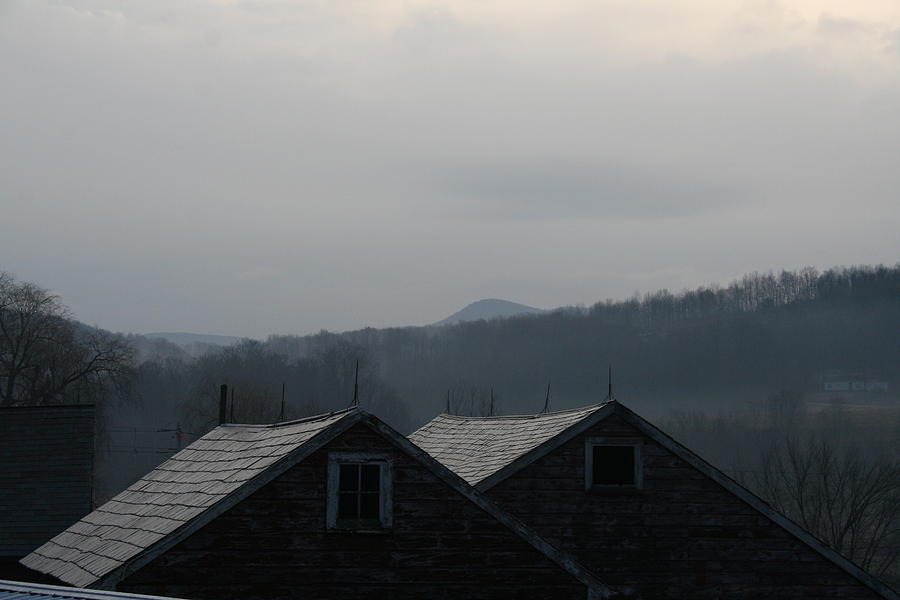 Misty Mountain Barnscape Photograph by Aggy Duveen