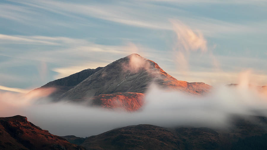 Misty Mountain Photograph by Grant Glendinning
