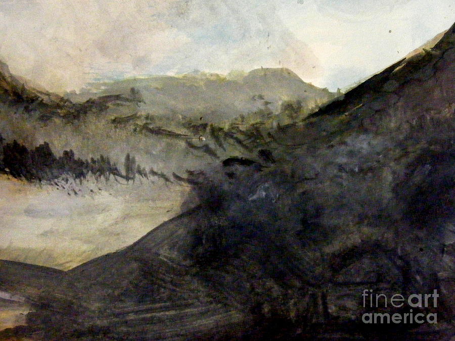 Misty Mountain Painting by Nancy Kane Chapman