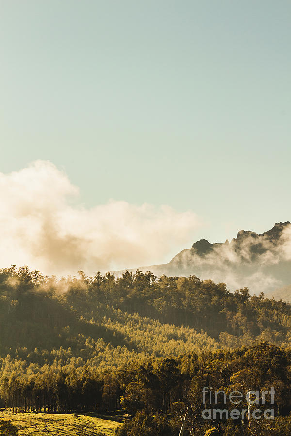 Misty mountain peaks Photograph by Jorgo Photography