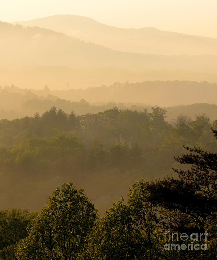 Misty Mountain Vista Photograph by Joshua Bales