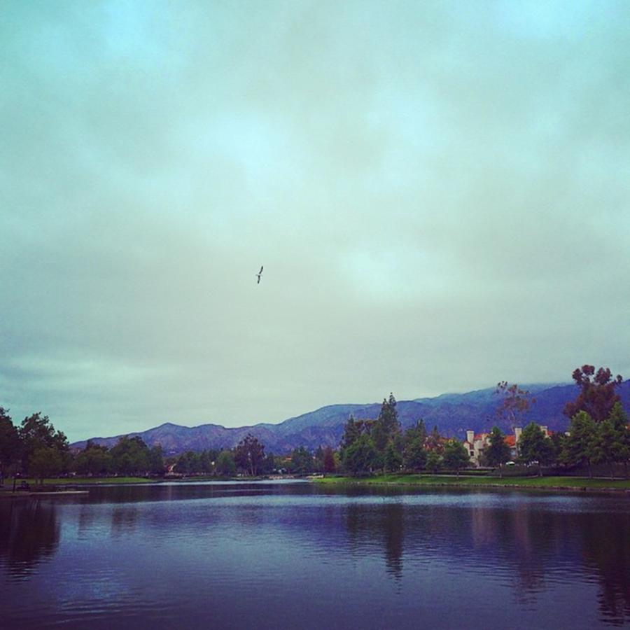 Southerncalifornia Photograph - Misty Mountains 🌁☁️ #rsmlake by Erin Casperson