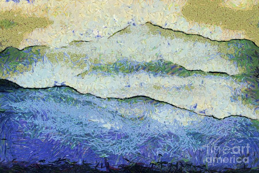 Misty Mountains By Sk Painting by Esoterica Art Agency