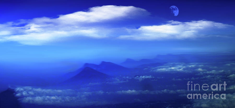 Misty Mountains Of San Salvador Panorama Photograph by Al Bourassa