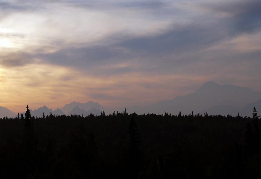 Misty Mt McKinley. Photograph by Terence Davis