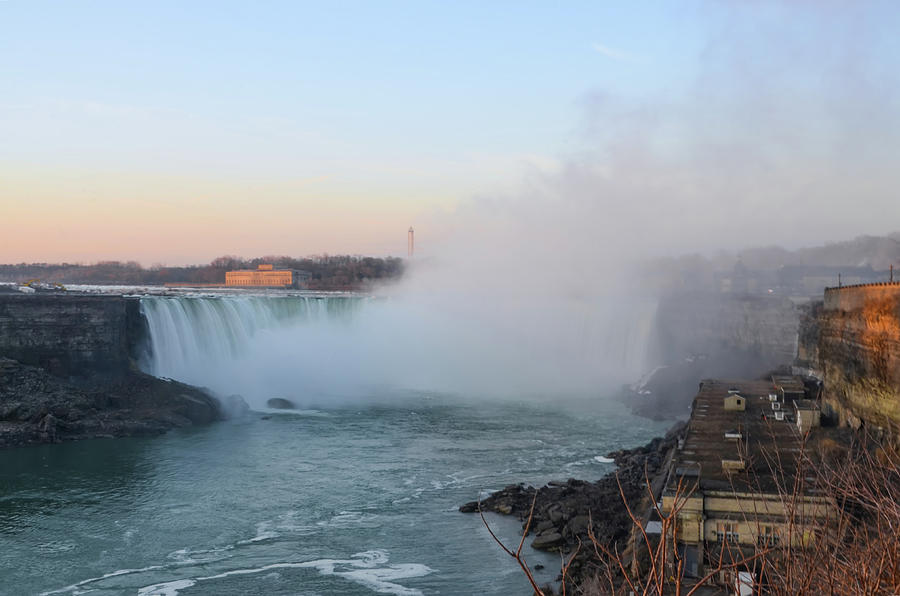 Misty Niagara Falls Photograph by Bill Cannon