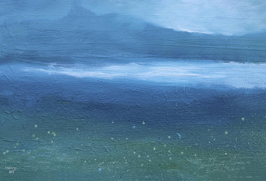 Misty Ocean Painting by Alicia Maury