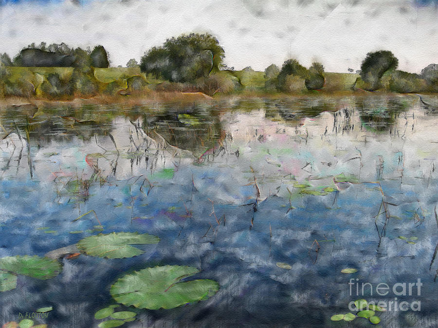 Misty Pond a la Monet Photograph by Dee Flouton