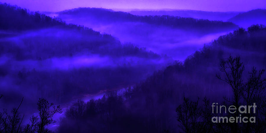 Misty Purple Mountain Majesty Photograph by Thomas R Fletcher