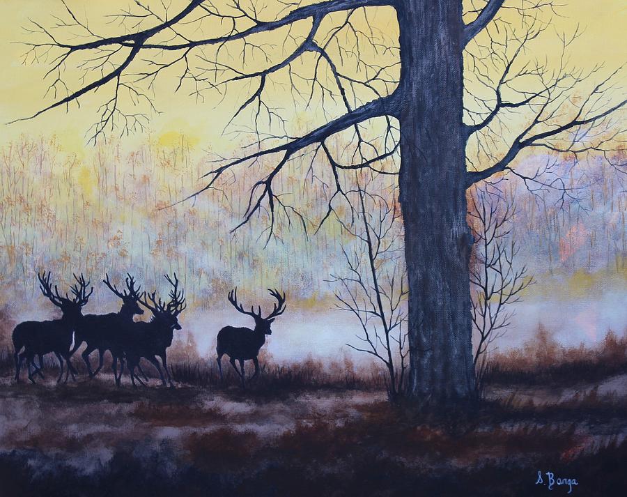 Misty Rendevous Painting by Sheila Banga