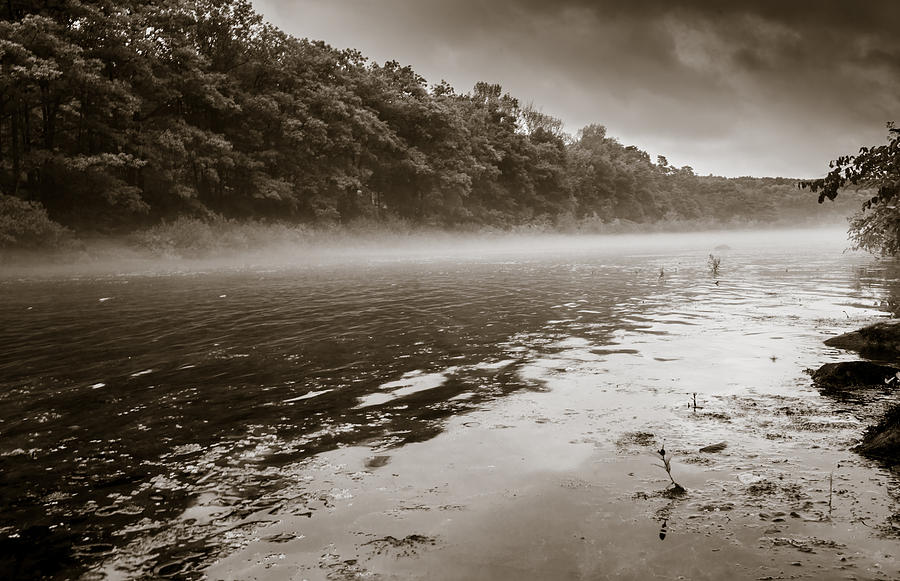 Misty River Photograph by Robert McKay Jones