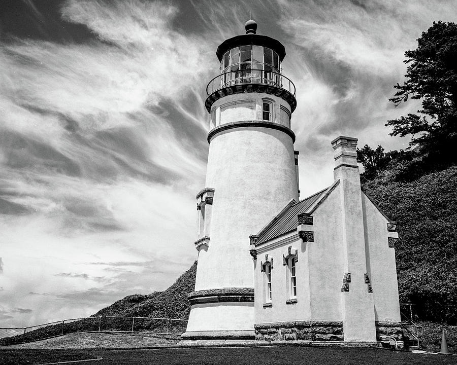 Misty Sky At Heceta Head Lighthouse II by HW Kateley Misty Sky At Heceta Head Lighthouse II by HW Kateley